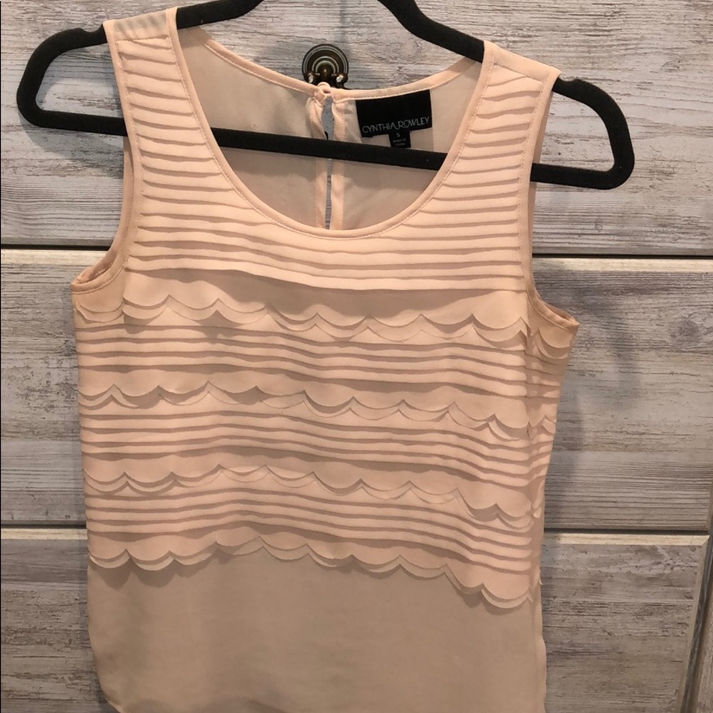 Pink layered top